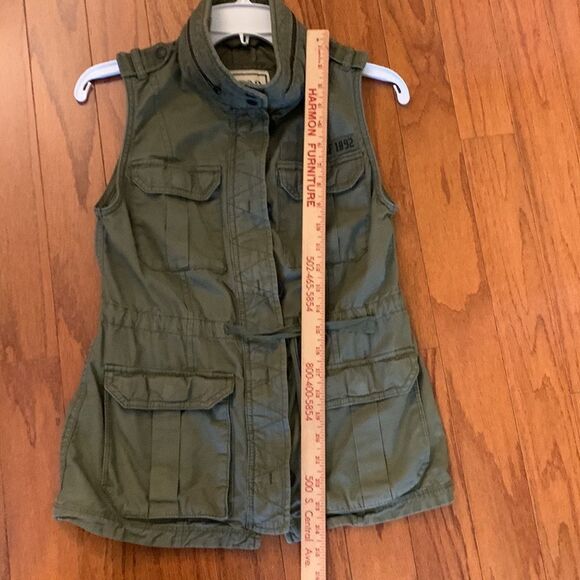 Abercrombie and Fitch Army green Small utility vest - Picture 4 of 11